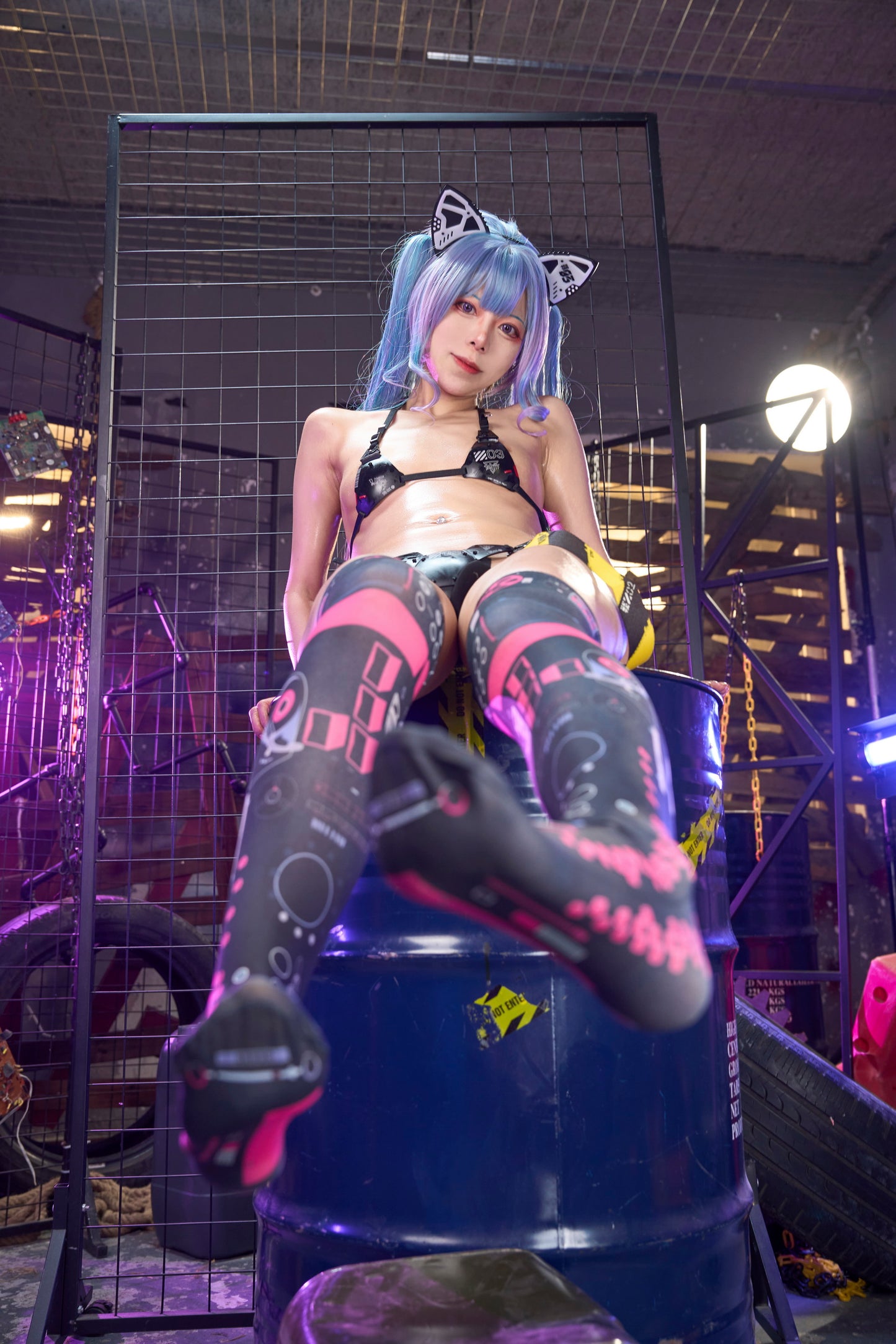Issue 04: Cyber Cat Fighter Girl Set
