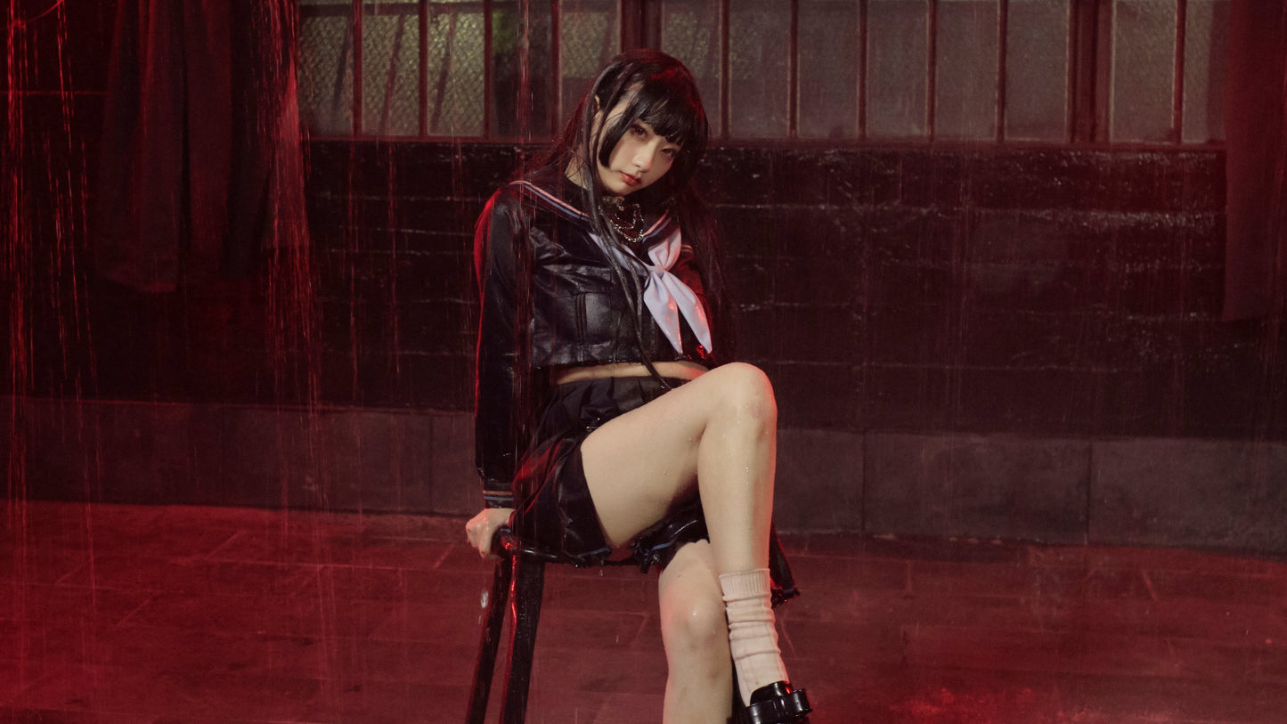 EP22: Yakuza JK Girl Socked in Rain With Tattered Japanese Sailor Uniform
