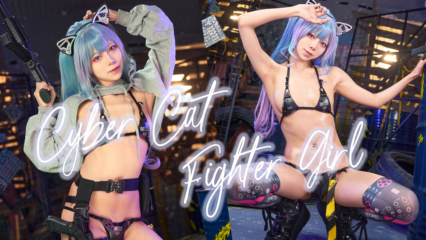 Issue 04: Cyber Cat Fighter Girl Set