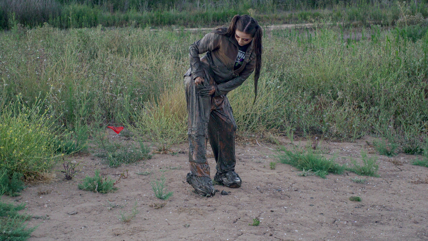 EP18: Blaire Trains in Smelly & Stinky Mud with Shiny PVC Adidas Tracksuit - VIDEO