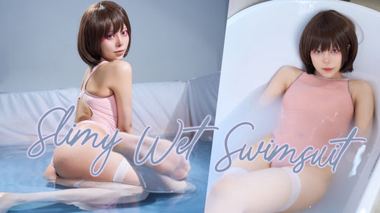 EP81: Competition Swimsuit Girl in Lotion Slime
