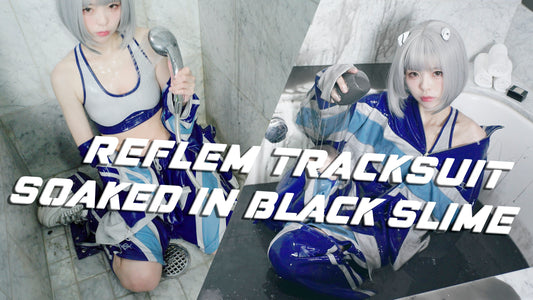EP42: E-Girl Soaked In Black Slime Wearing Reflem Tracksuit & School Gymsuit